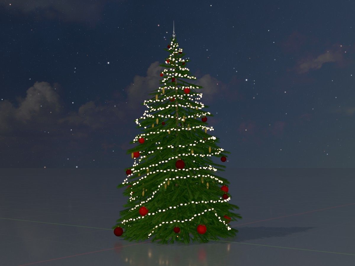 Spruce Tree Package 3D Model Collection_124