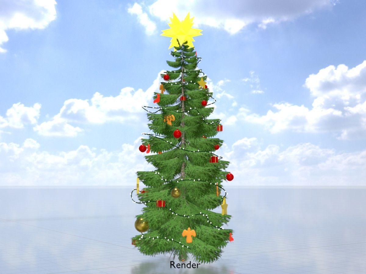 Spruce Tree Package 3D Model Collection_153