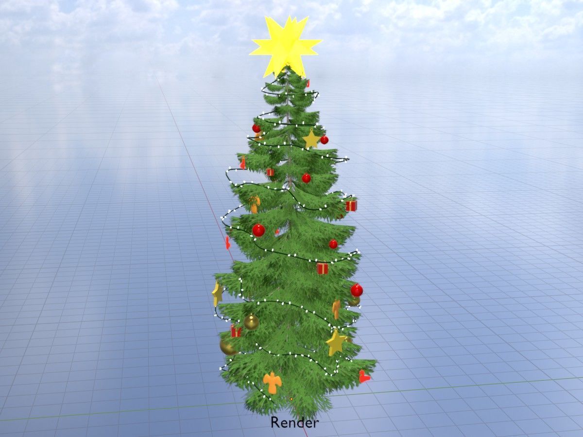 Spruce Tree Package 3D Model Collection_158