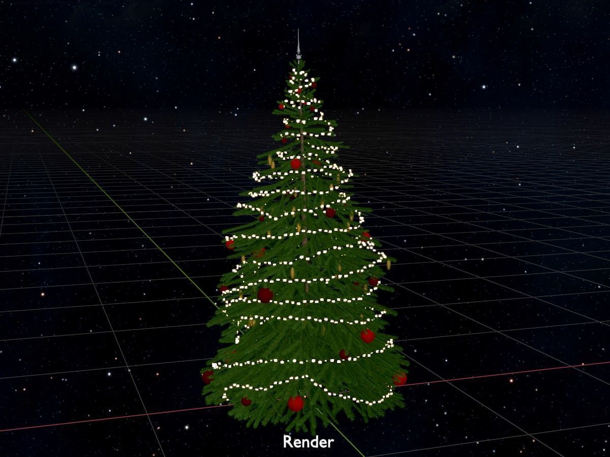 Spruce Tree Package 3D Model Collection_137