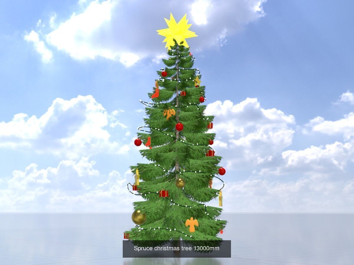 Spruce Tree Package 3D Model Collection_31
