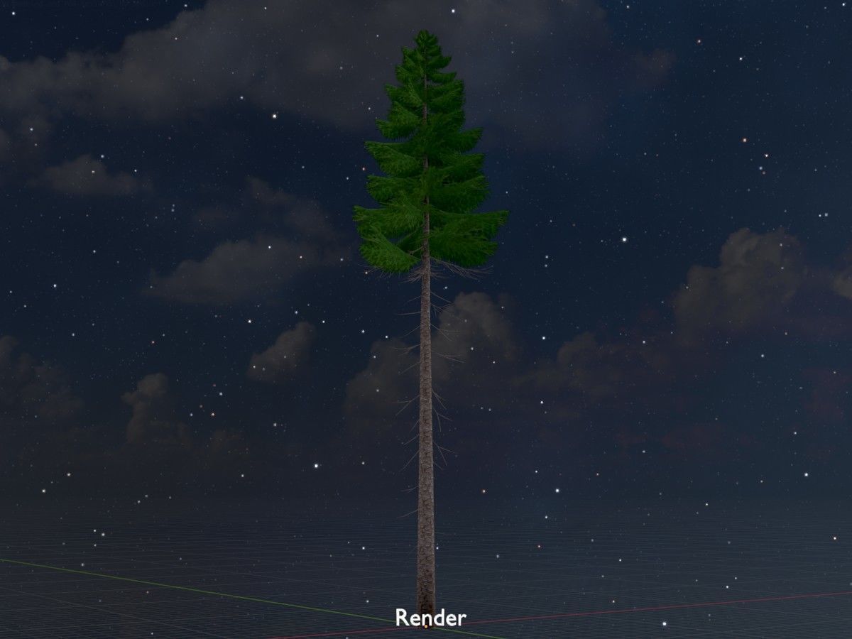 Spruce Tree Package 3D Model Collection_40