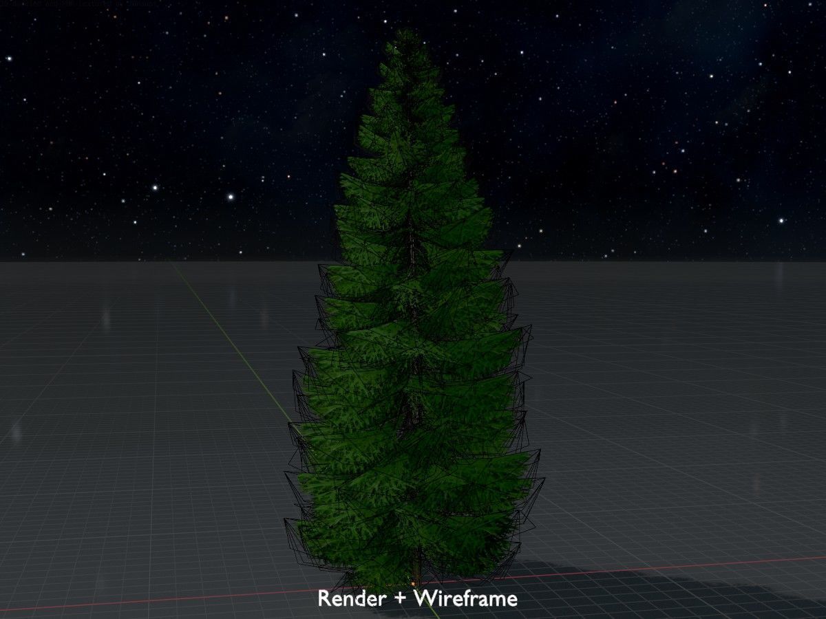 Spruce Tree Package 3D Model Collection_68