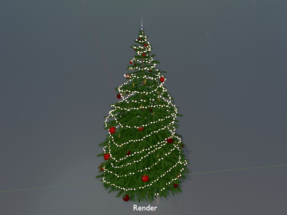 Spruce Tree Package 3D Model Collection_136