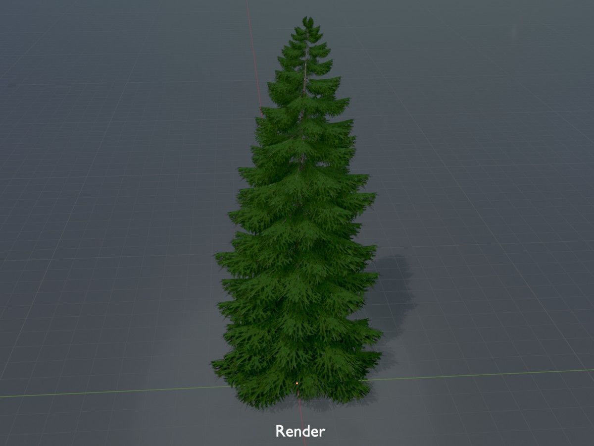 Spruce Tree Package 3D Model Collection_96