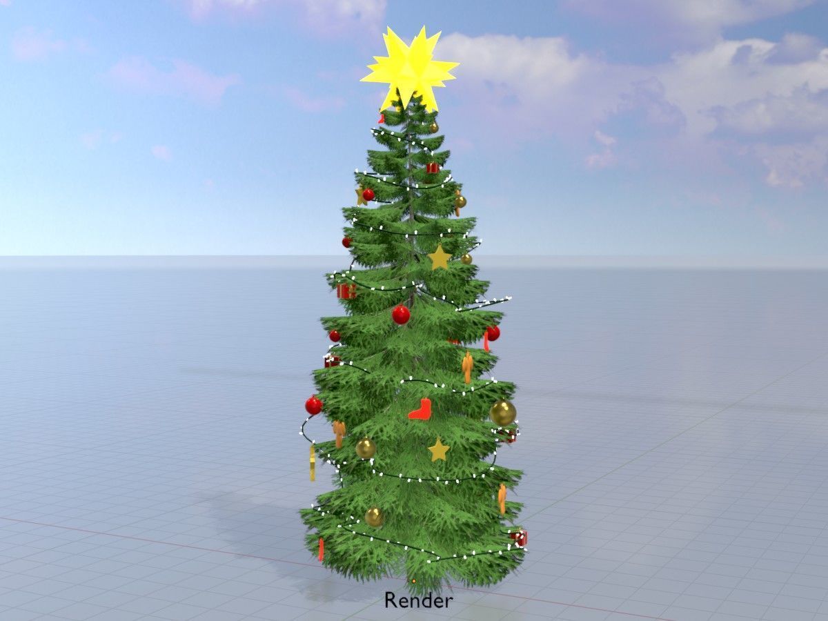 Spruce Tree Package 3D Model Collection_155
