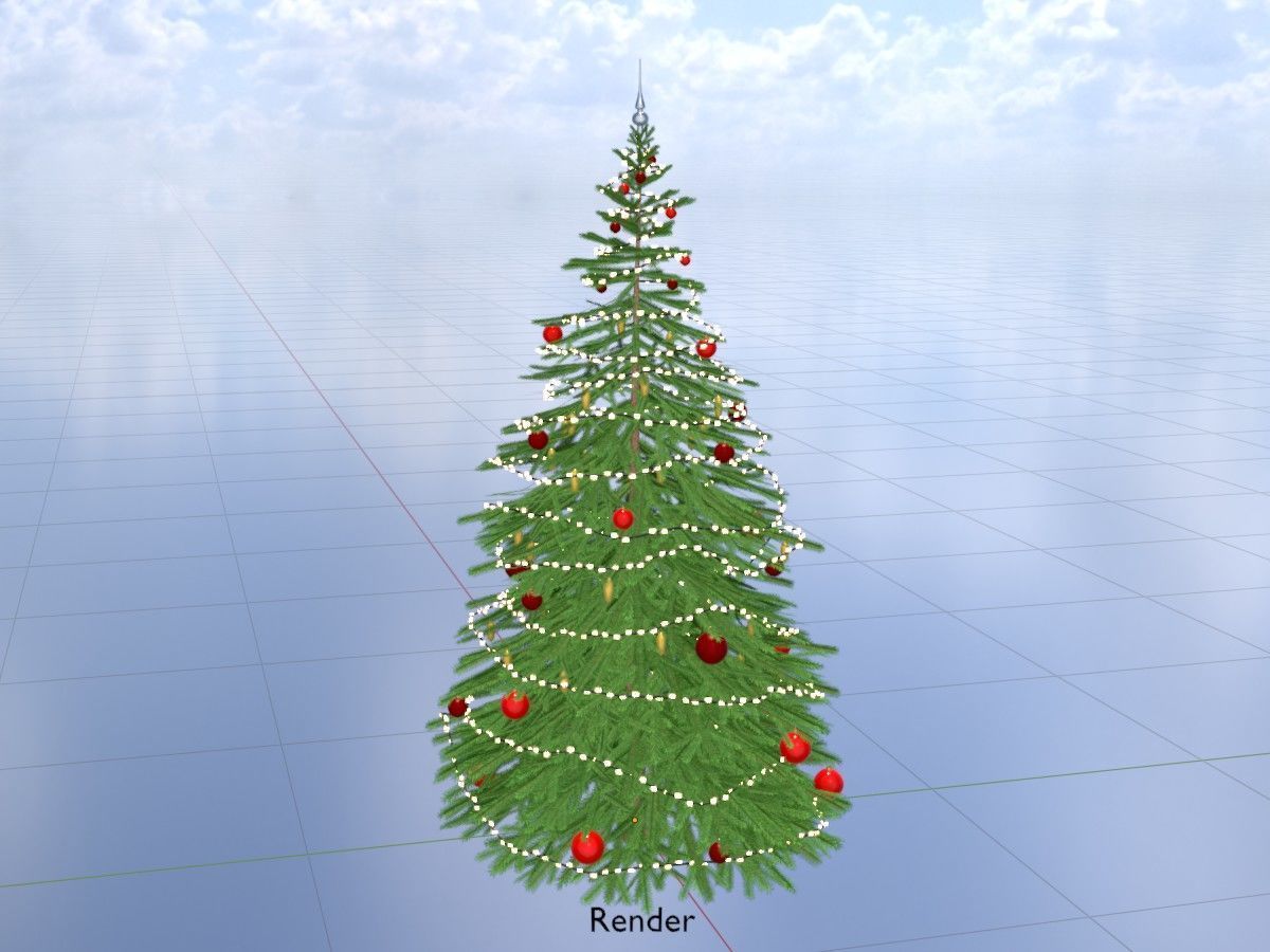 Spruce Tree Package 3D Model Collection_138