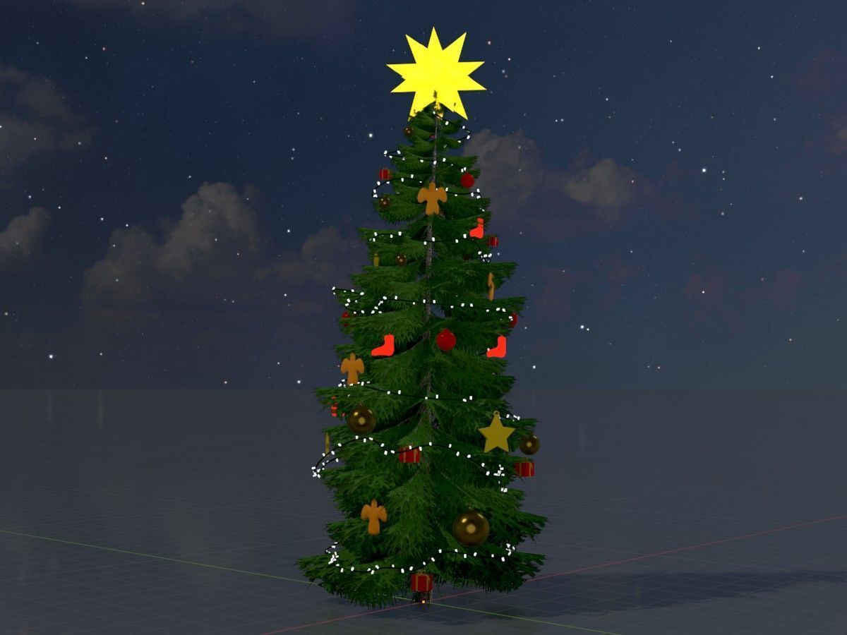 Spruce Tree Package 3D Model Collection_144