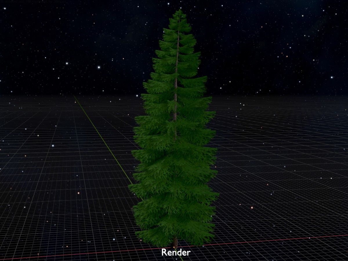 Spruce Tree Package 3D Model Collection_57