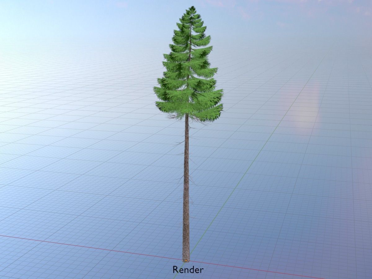 Spruce Tree Package 3D Model Collection_39