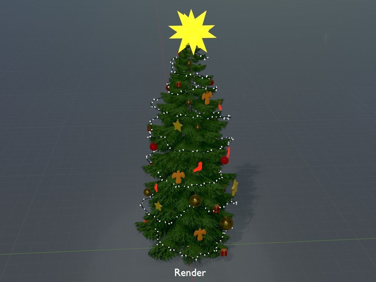 Spruce Tree Package 3D Model Collection_156