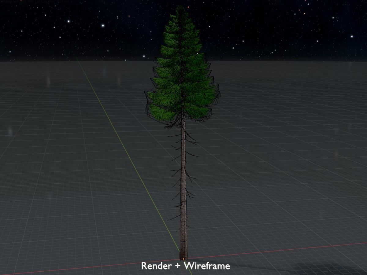 Spruce Tree Package 3D Model Collection_24