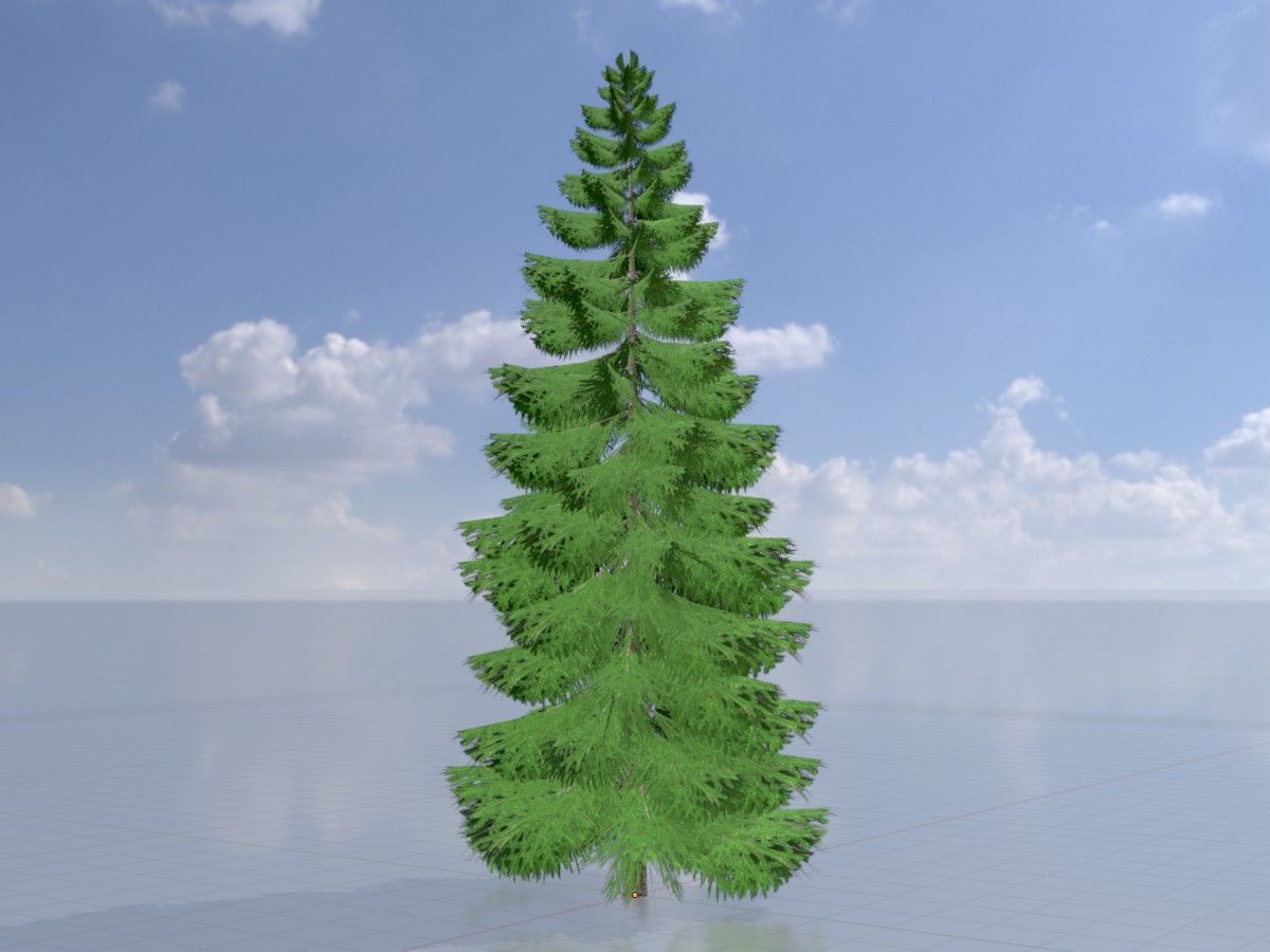 Spruce Tree Package 3D Model Collection_82