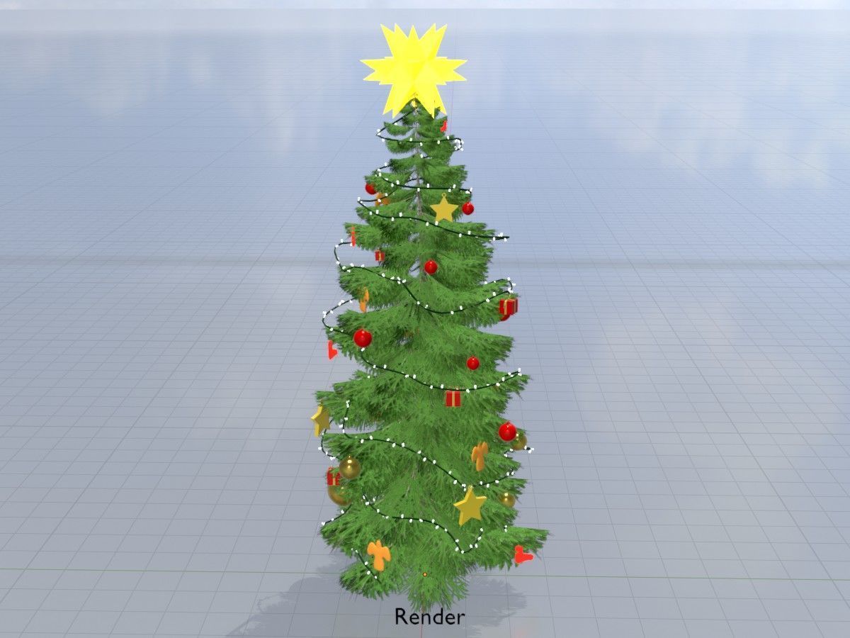 Spruce Tree Package 3D Model Collection_154