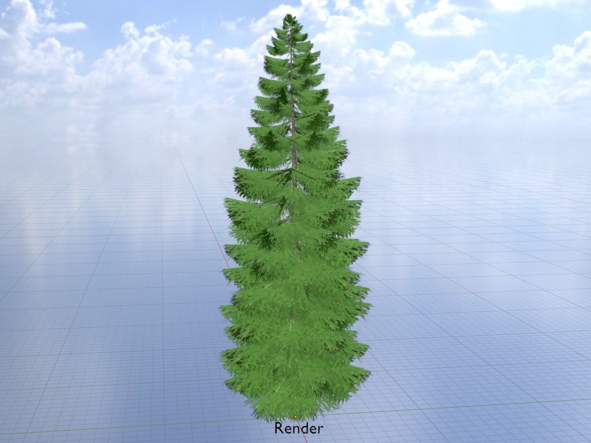 Spruce Tree Package 3D Model Collection_58