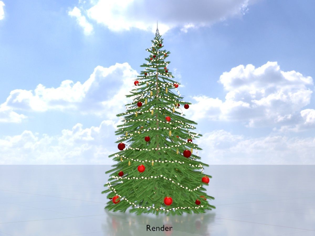 Spruce Tree Package 3D Model Collection_133