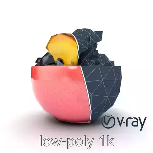 Tropical Smoothie Bowl 3D model pack