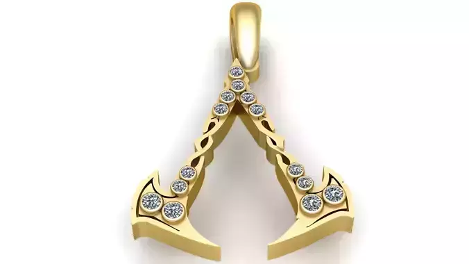 ANCHOR HOOK PENDANT 3D PRITNABLE MODEL 