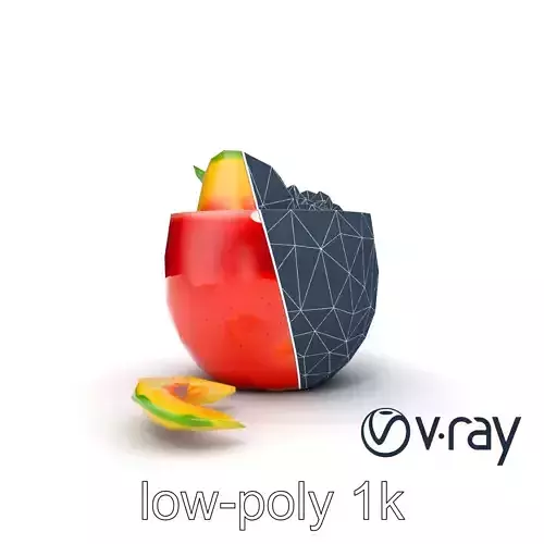 Tropical Smoothie Bowl 3D model pack