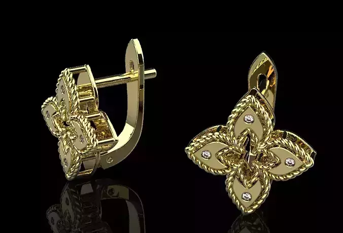 Flower Earrings 50629 