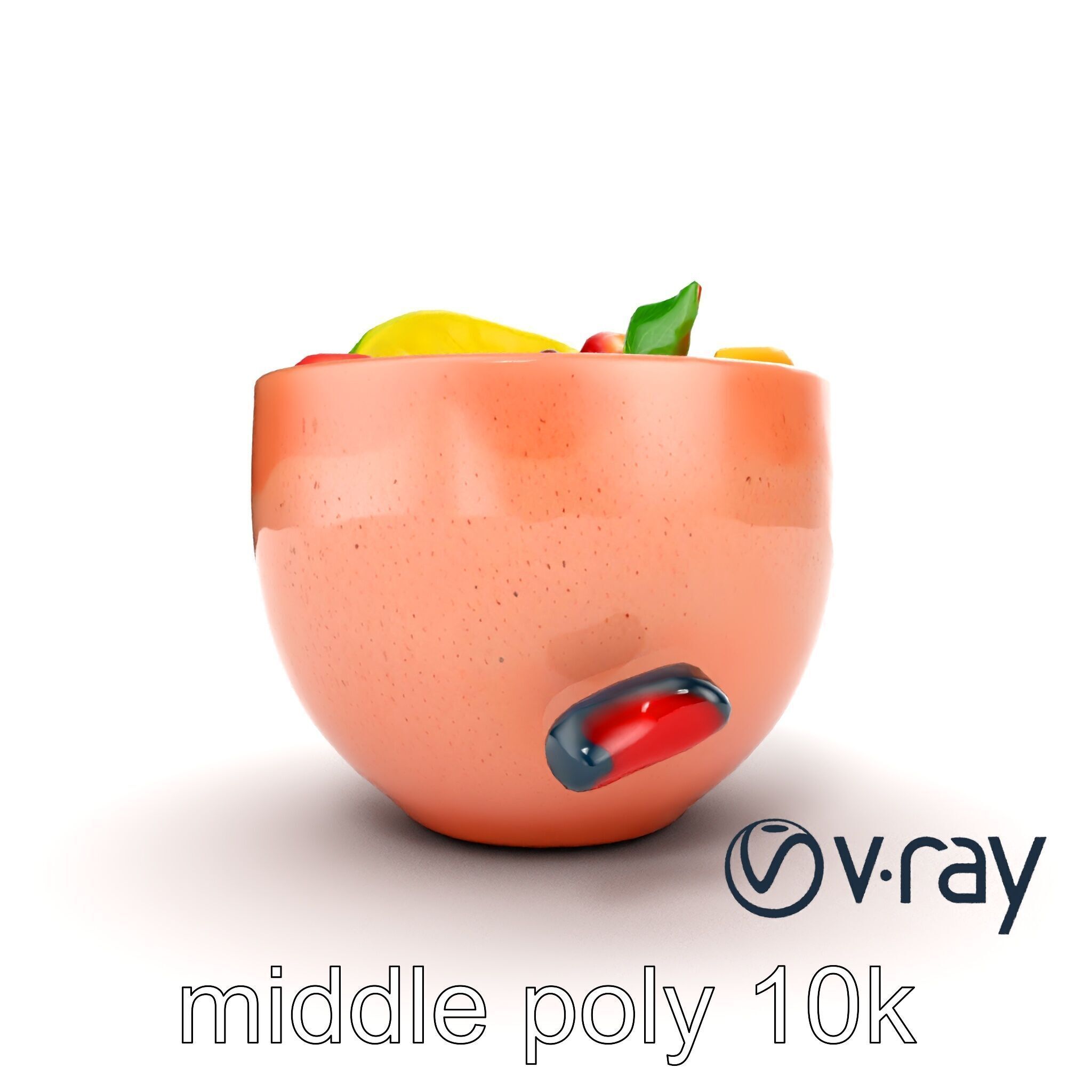 Tropical Smoothie Bowl 3D model pack Low-poly 3D model_33