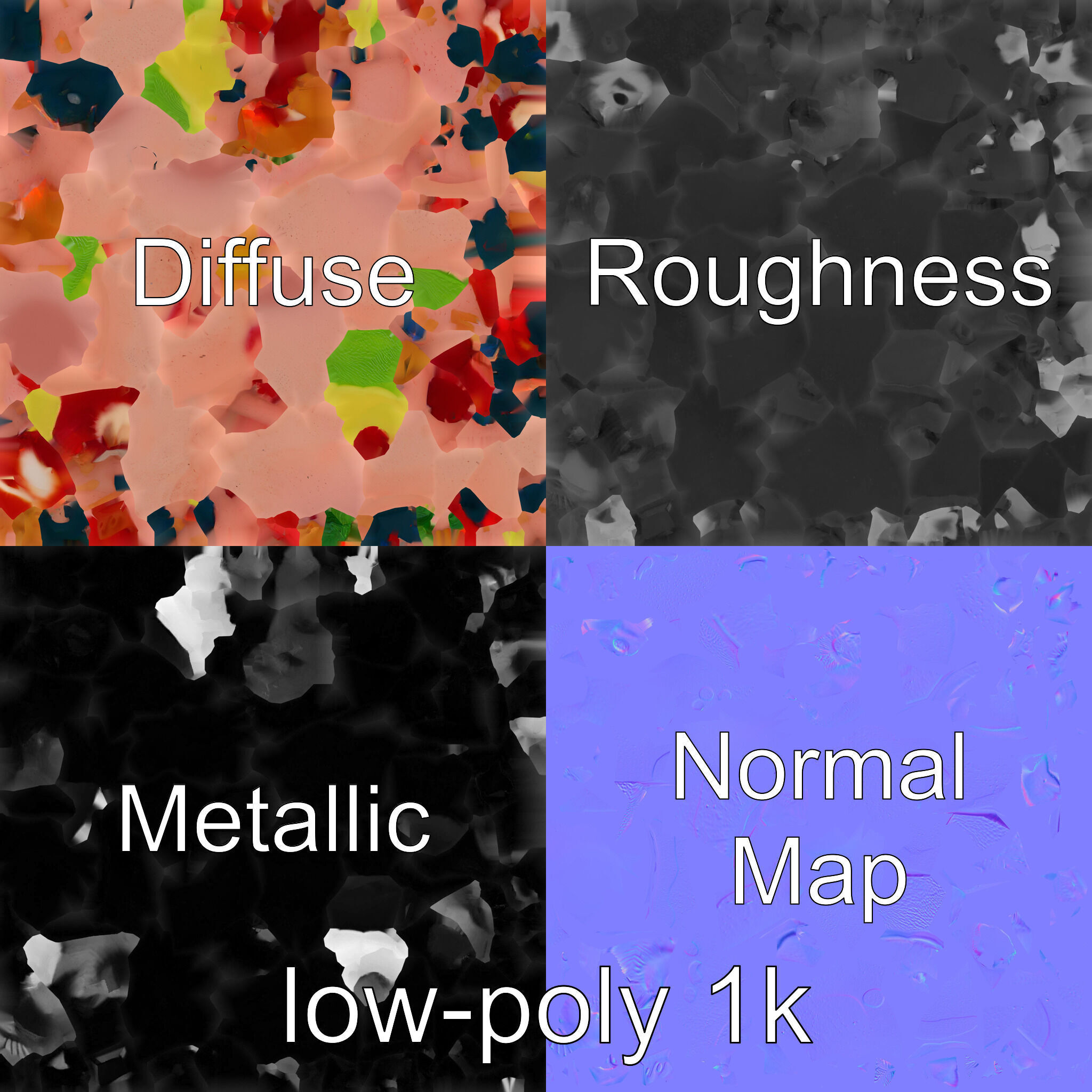 Tropical Smoothie Bowl 3D model pack Low-poly 3D model_7