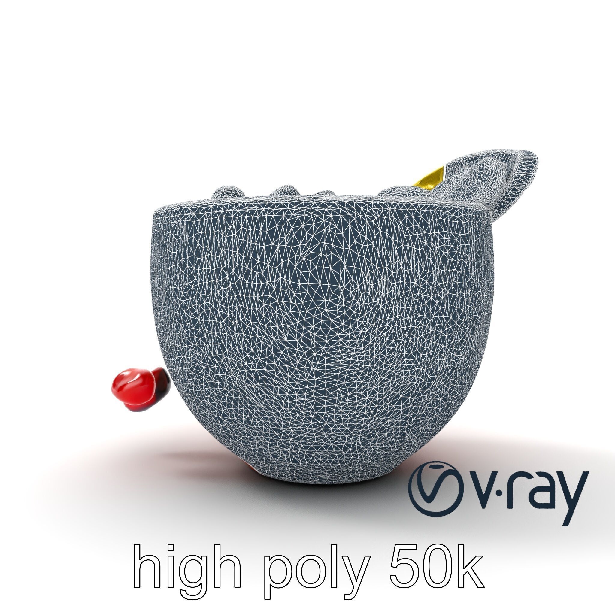 Tropical Smoothie Bowl 3D model pack Low-poly 3D model_21