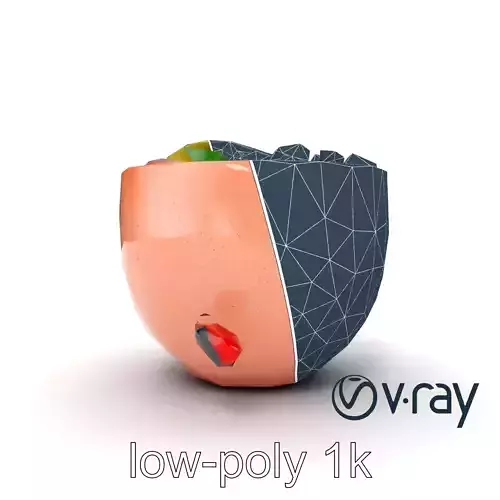 Tropical Smoothie Bowl 3D model pack