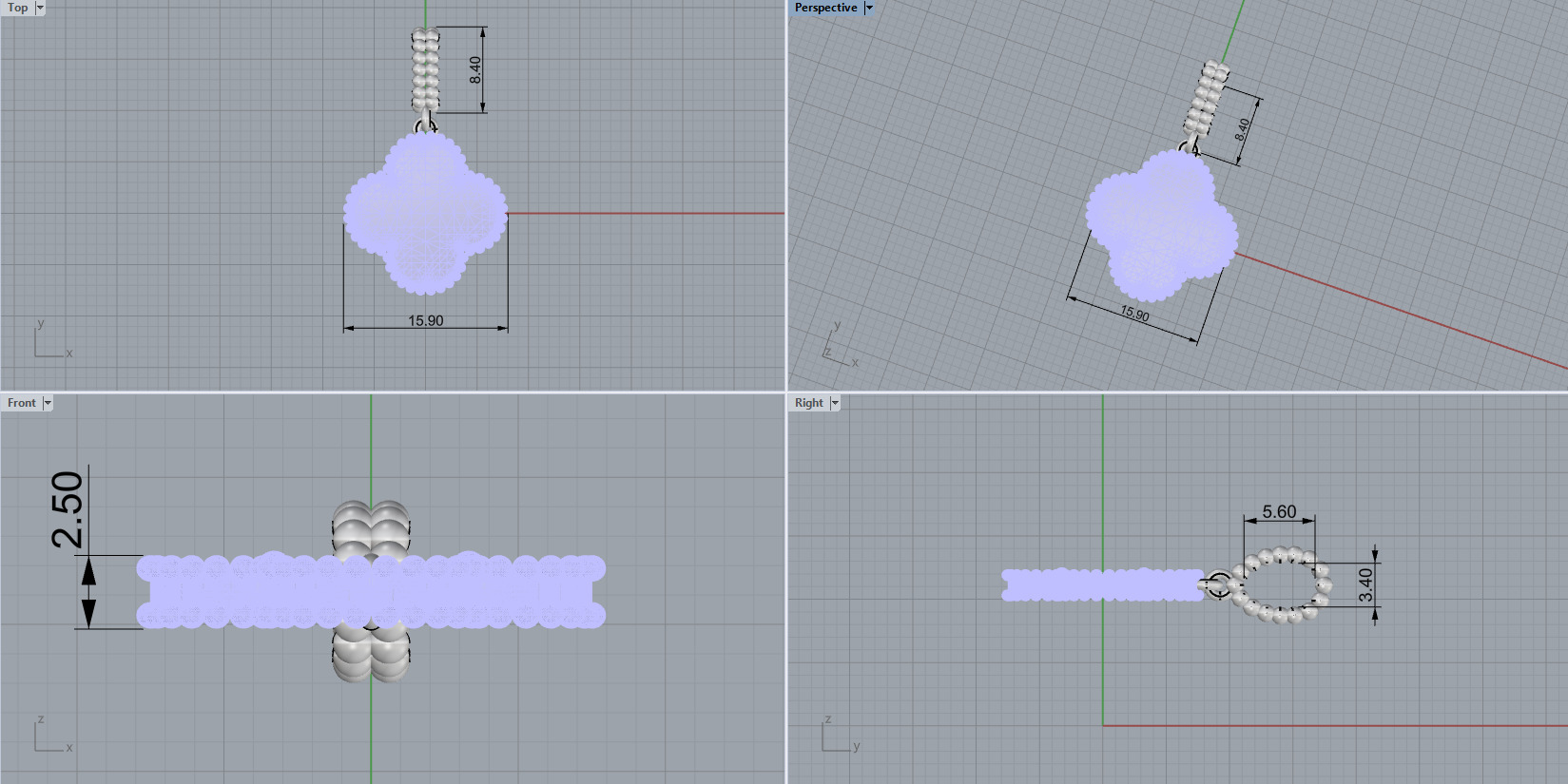 Pendant 50336 3D print model_3