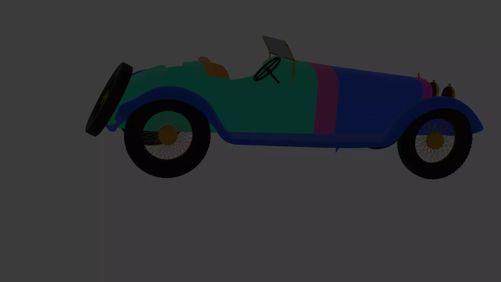 alfa romeo 6c 1750 Free low-poly 3D model