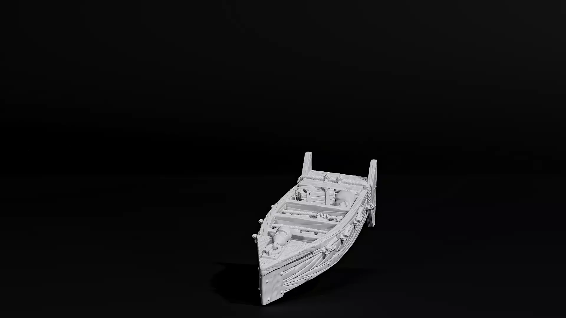 boat shelf 3D print model