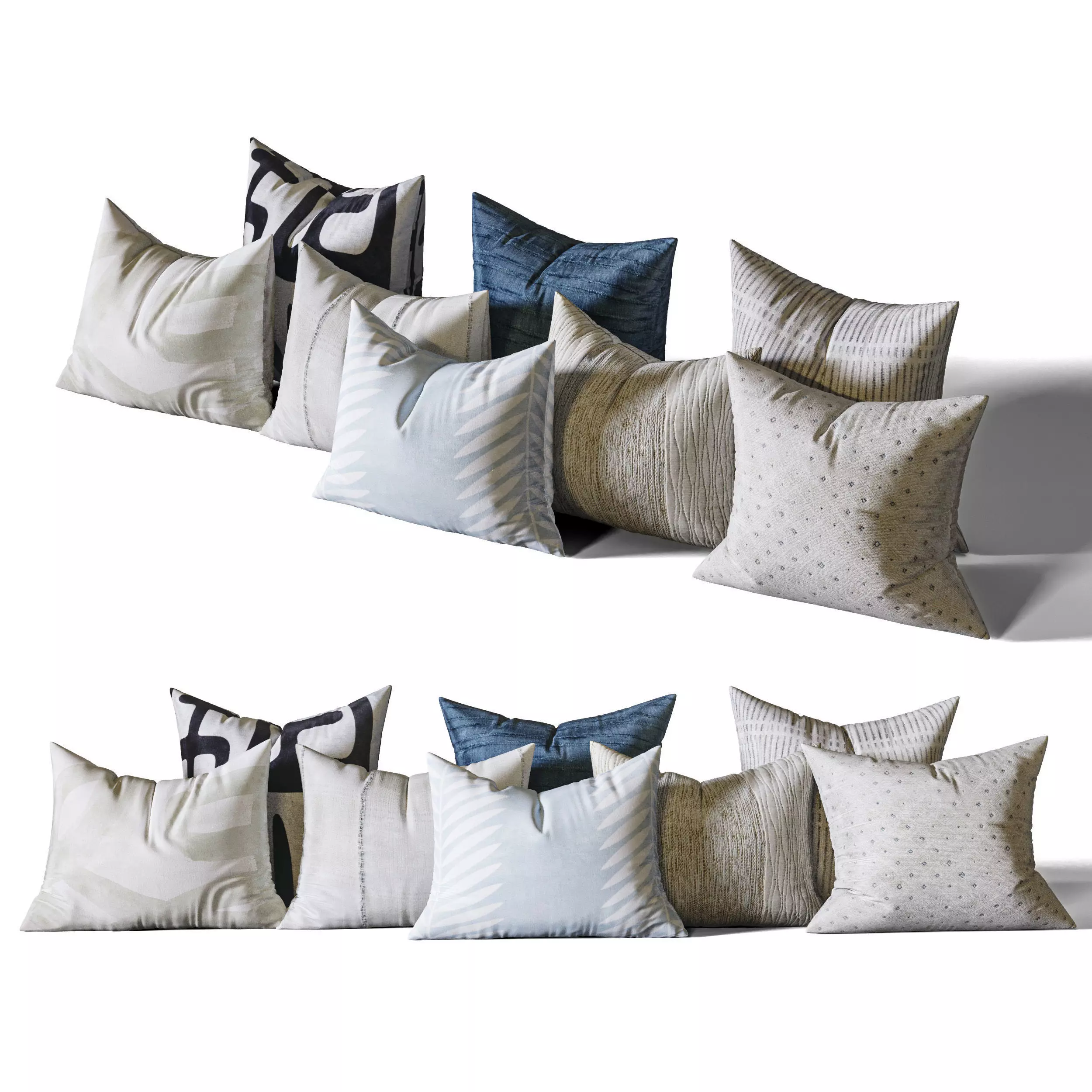 Pillow Set 02 3D model