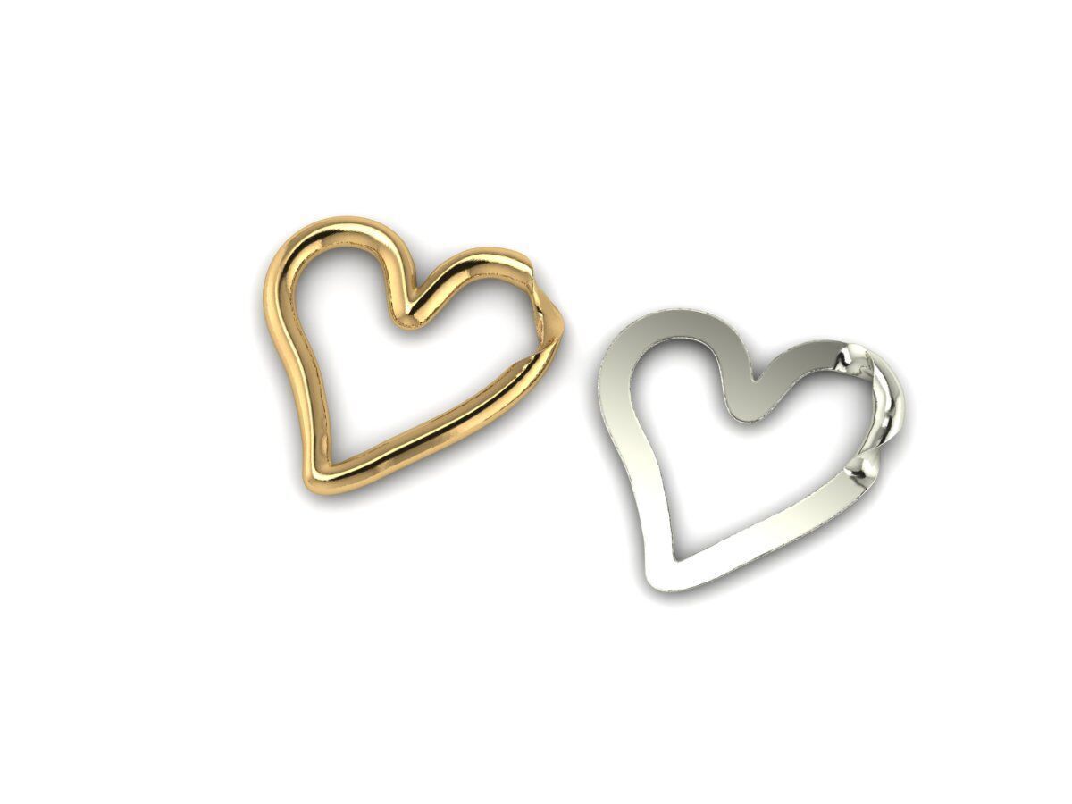 knot heart twins 3D print model_1