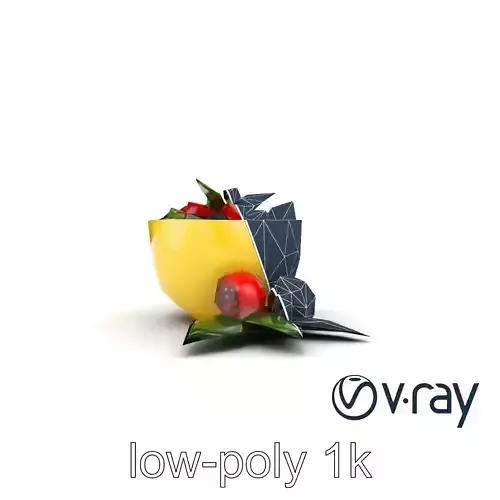 Tropical Smoothie Bowl 3D model pack