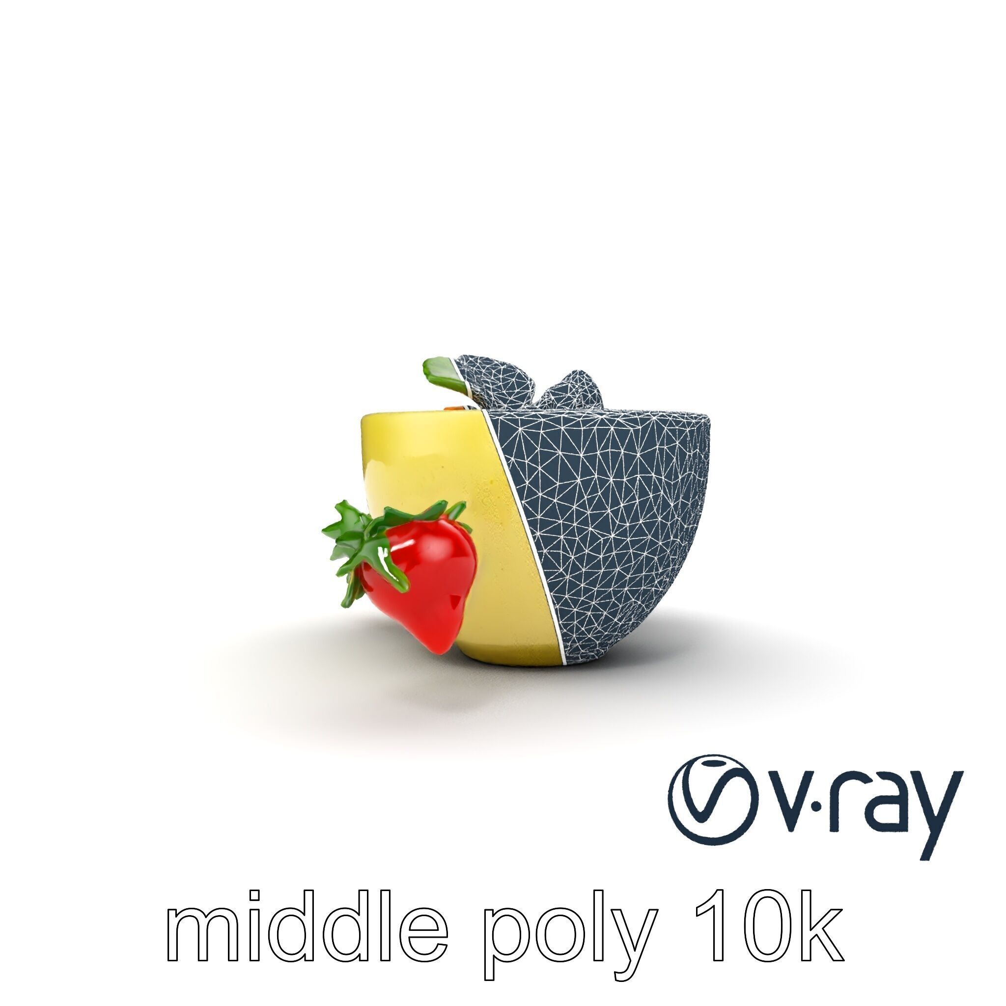 Tropical Smoothie Bowl 3D model pack Low-poly 3D model_35