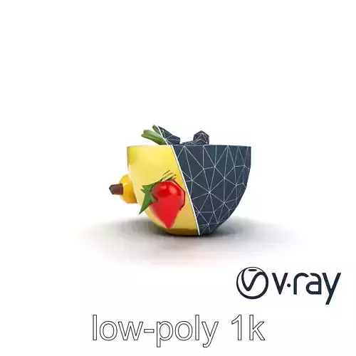 Tropical Smoothie Bowl 3D model pack