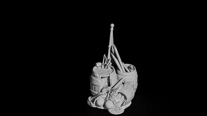 pile of ship 3D print model