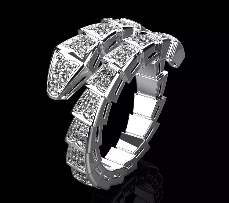 Snake Ring 50285 3D print model_0