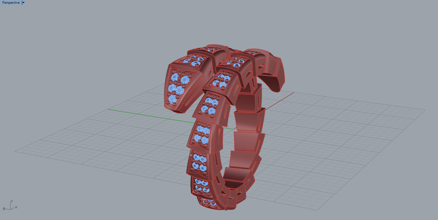 Snake Ring 50285 3D print model_4