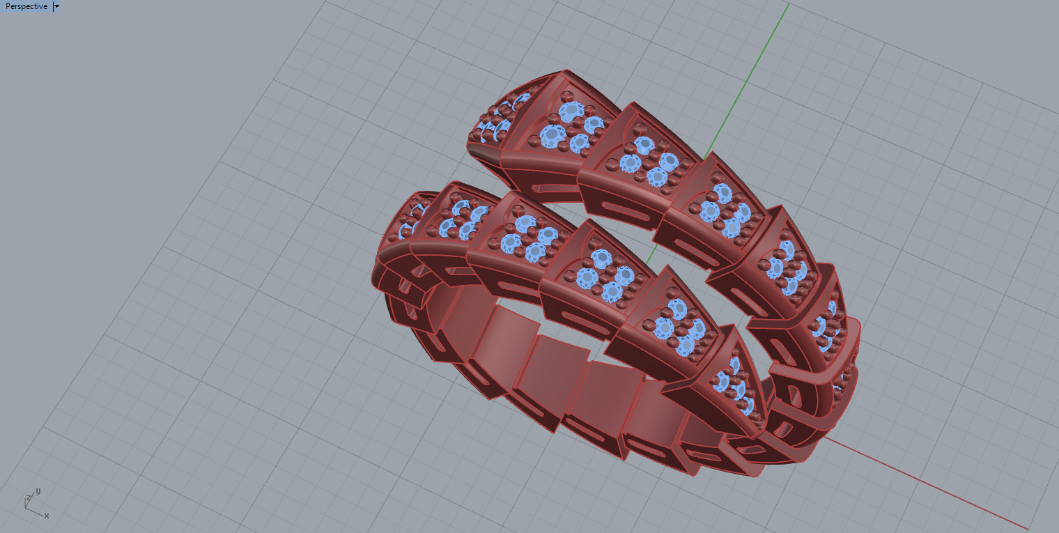 Snake Ring 50285 3D print model_3