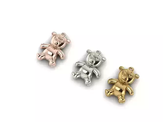 bear pendant 3D print model