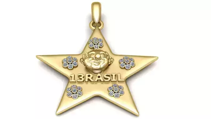 13 RASIL STAR PENDATN 3D PRIRTABLE MODEL 3D print model