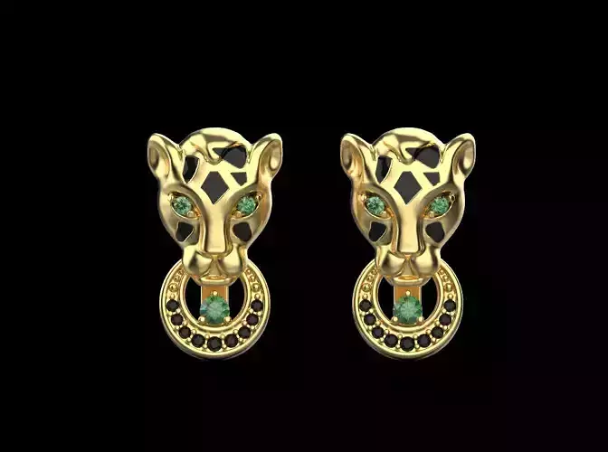 Panther Earrings 40298