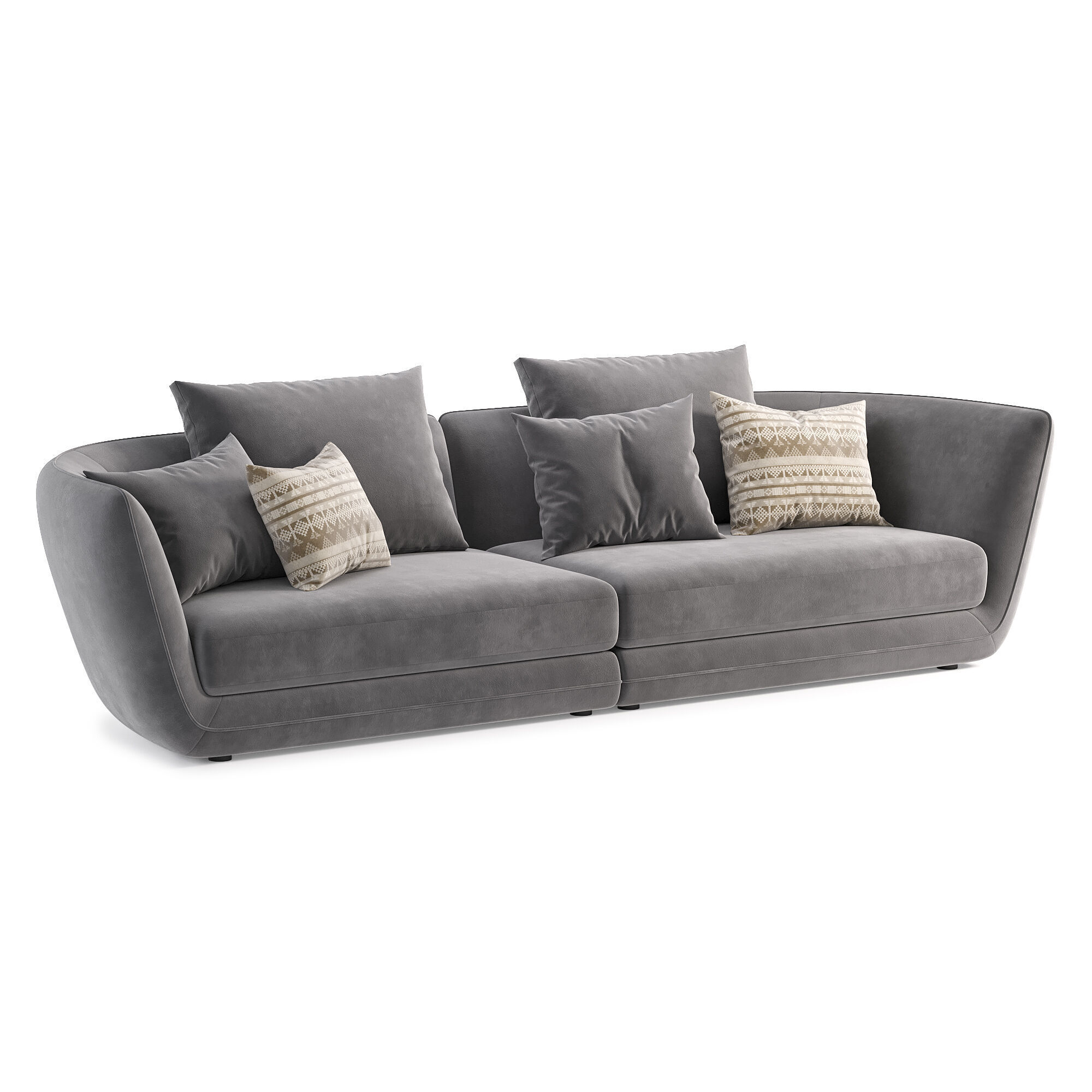 Creta sofa 3D model_4