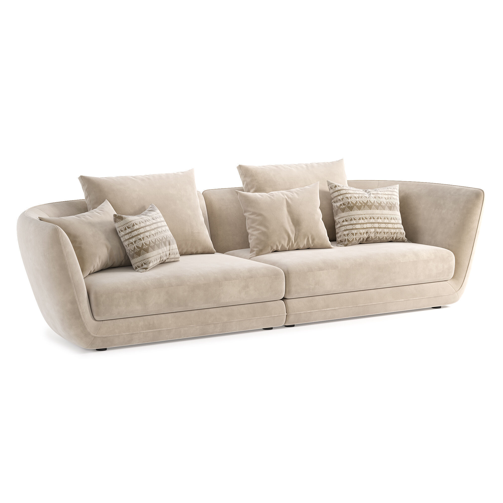 Creta sofa 3D model_1
