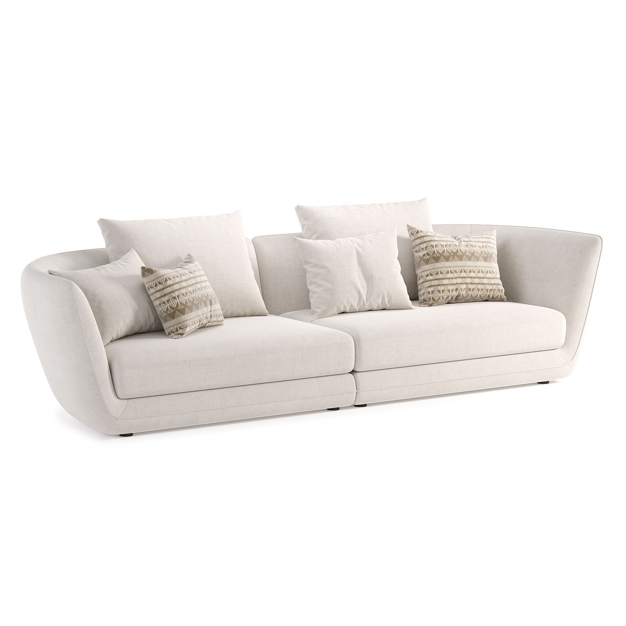 Creta sofa 3D model_3