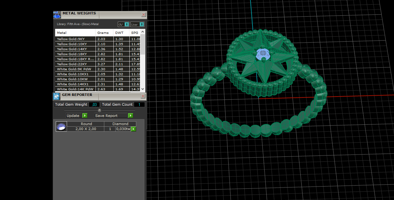 Ring and Earrings set 10777 3D print model_4