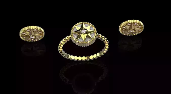 Ring and Earrings set 10777