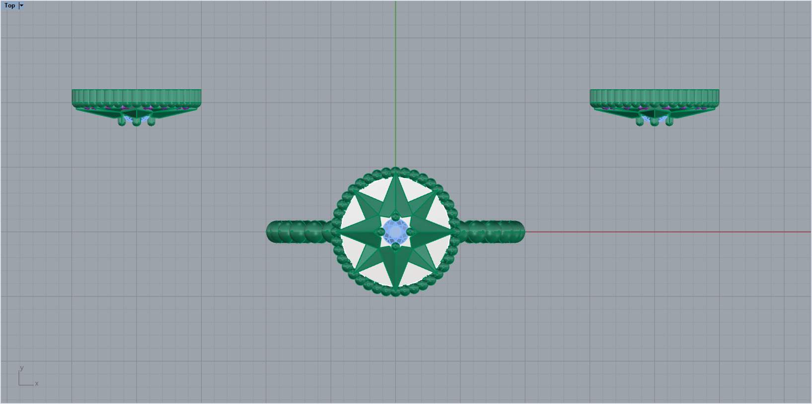 Ring and Earrings set 10777 3D print model_6