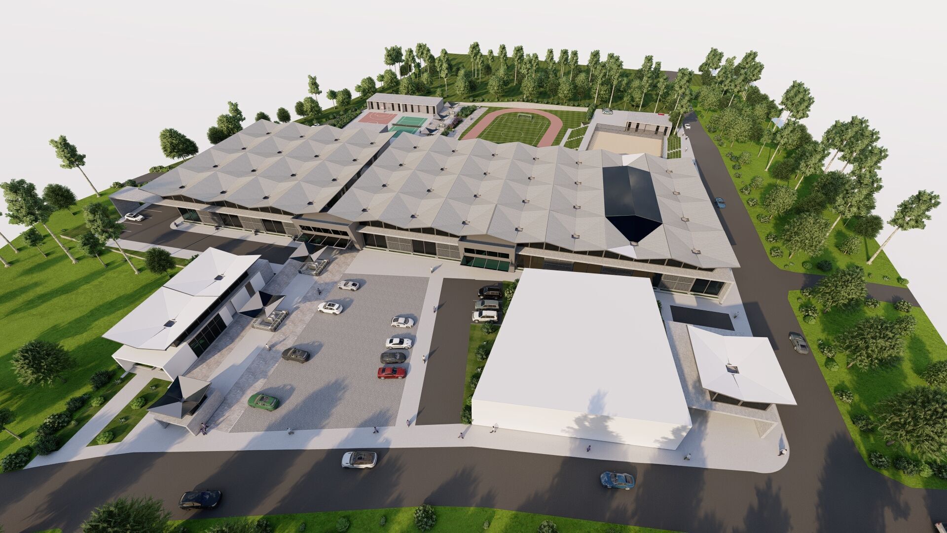 Stadium and sports complex-entertainment complex 3D model_6